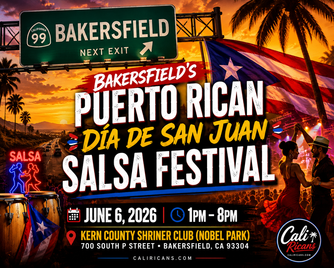 Bakersfield’s Puerto Rican Día de San Juan Salsa Festival Coming June 6, 2026
