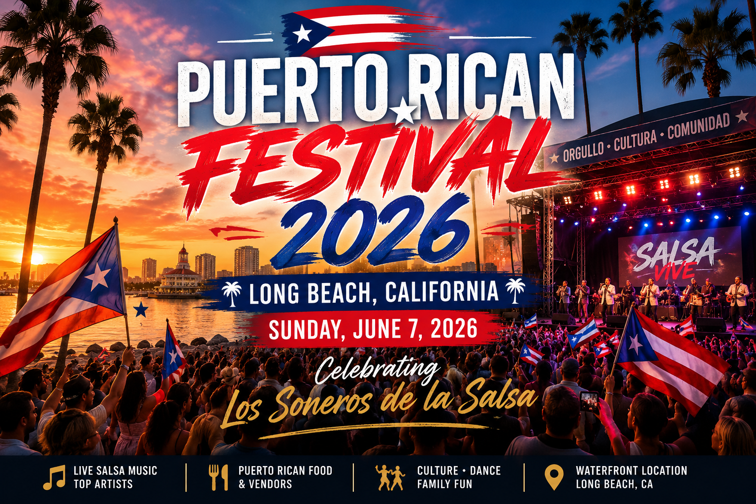 Puerto Rican Festival 2026 in Long Beach, California