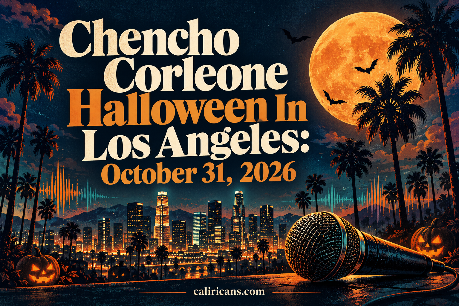 Chencho Corleone Halloween In Los Angeles: October 31, 2026