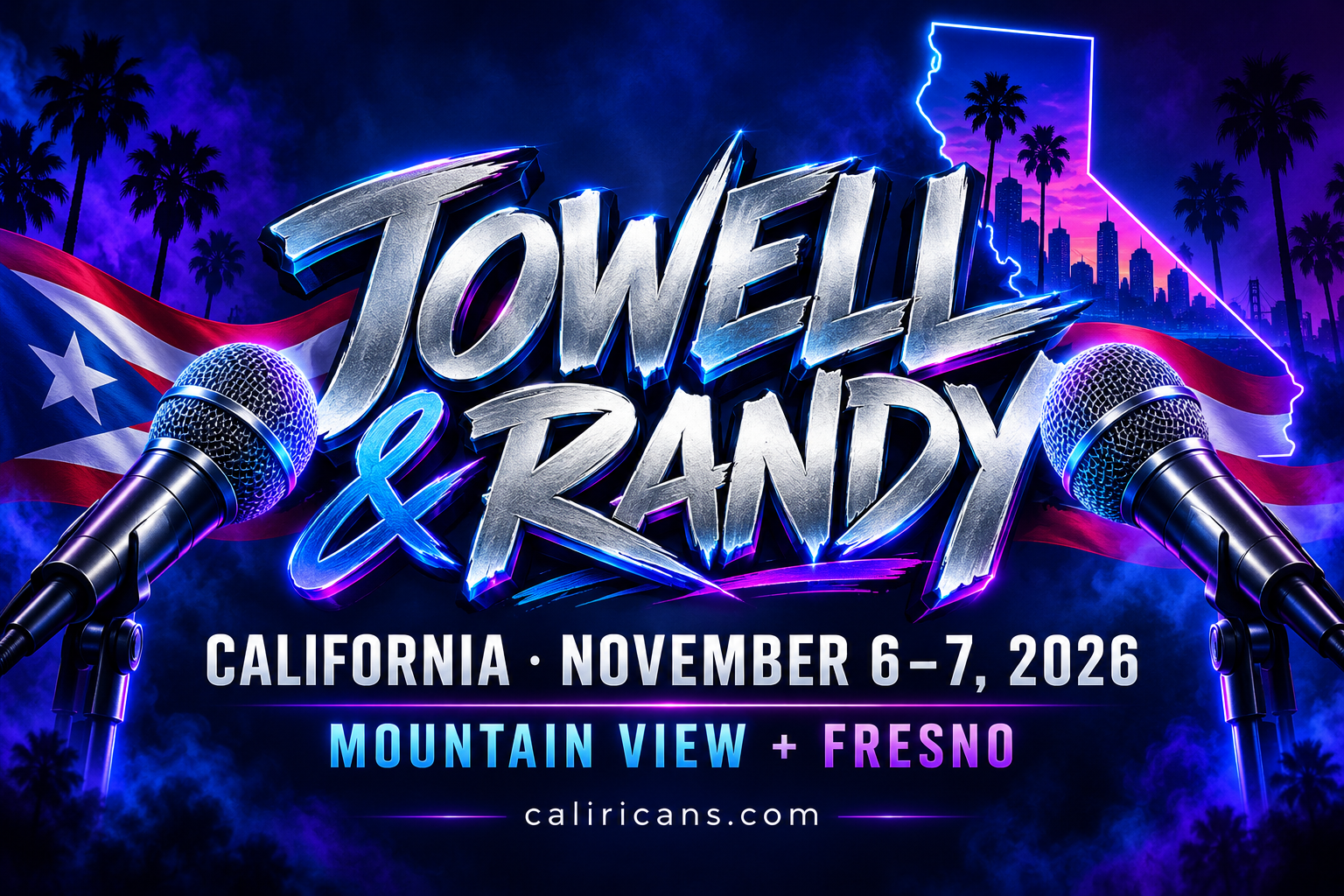 Jowell & Randy In California: November 2026 Dates